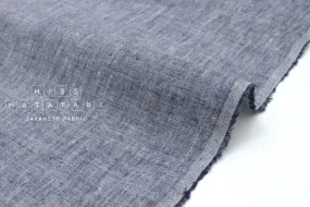 100% Slub Linen - indigo blue