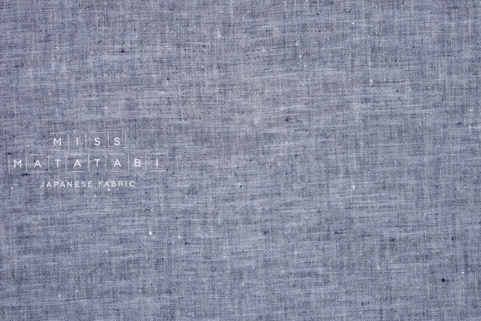 100% Slub Linen - indigo blue