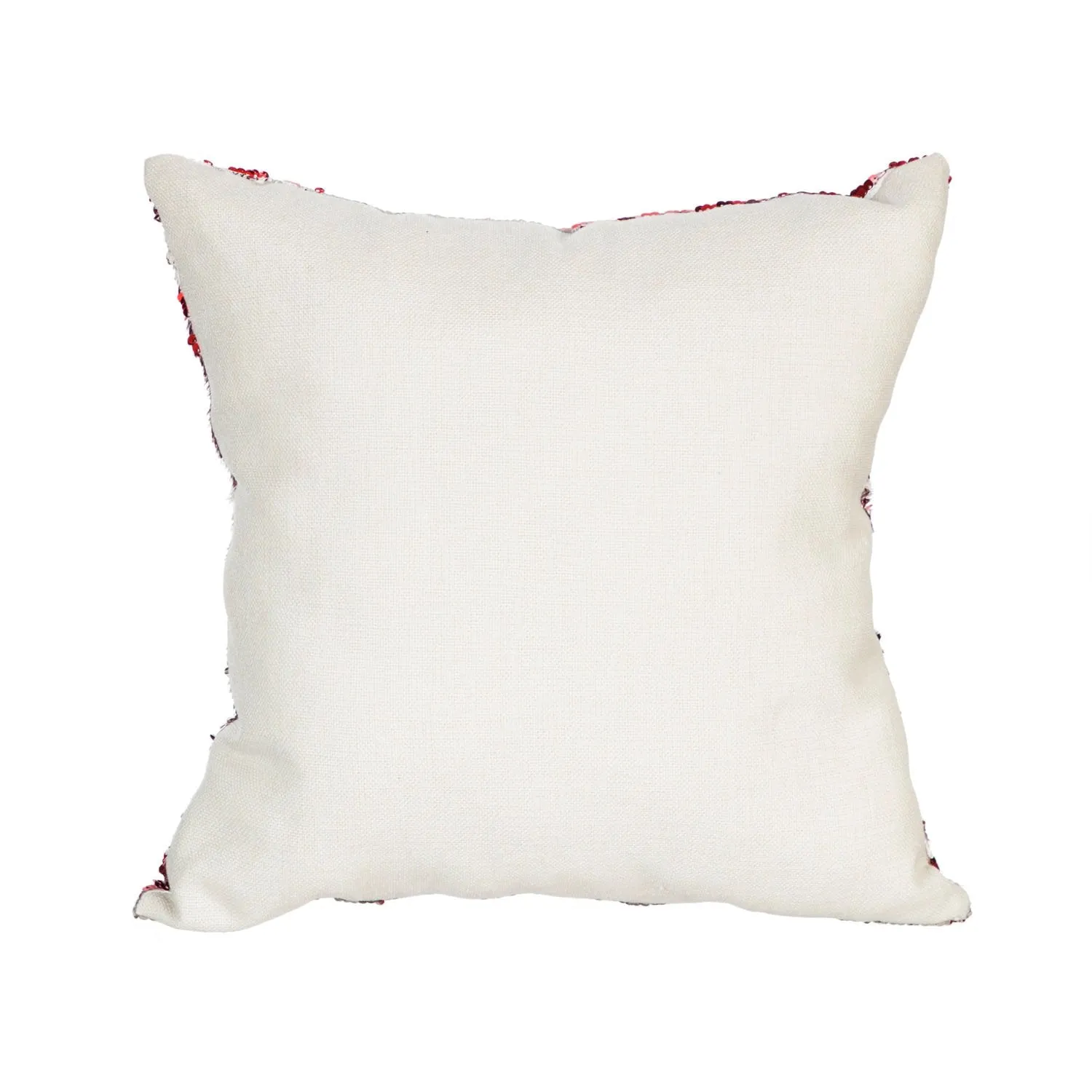 16'' x 16'' Reversible Sequin Pillow, Snowflake Pattern,4pt217576