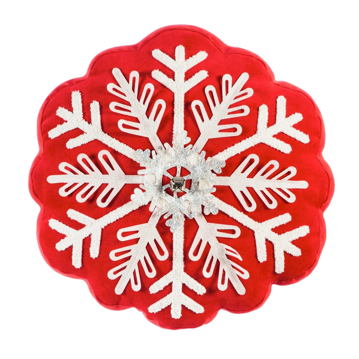 16" Snowflake Shaped Pillow,4sp21001