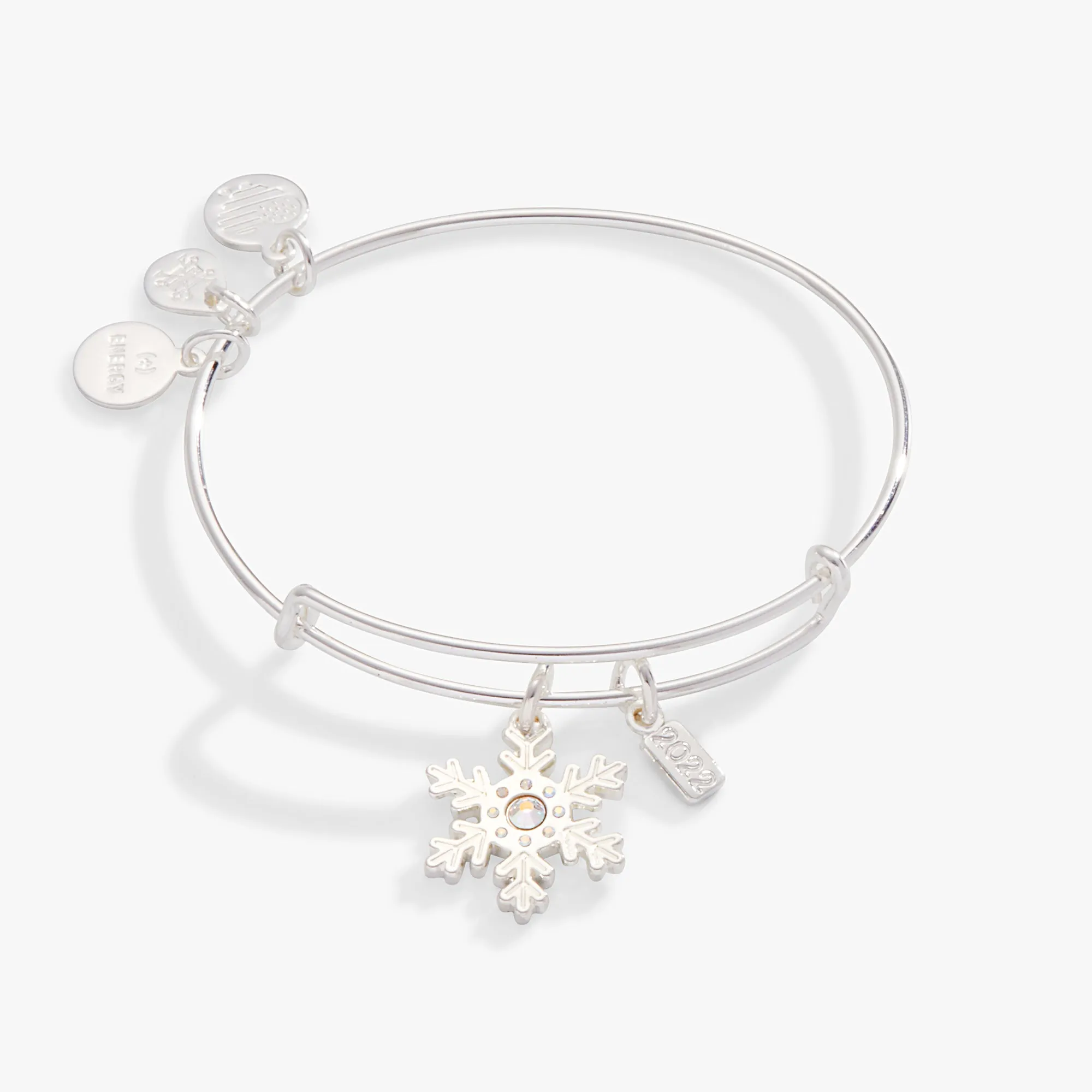 2022 Crystal Snowflake Charm Bangle