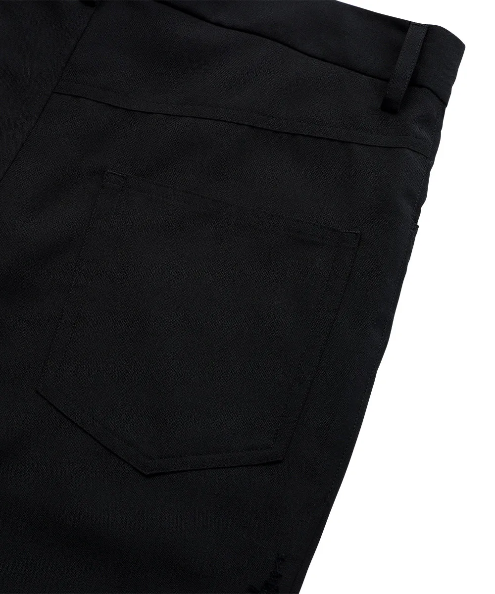 【75%OFF】Flared trouser - BLACK