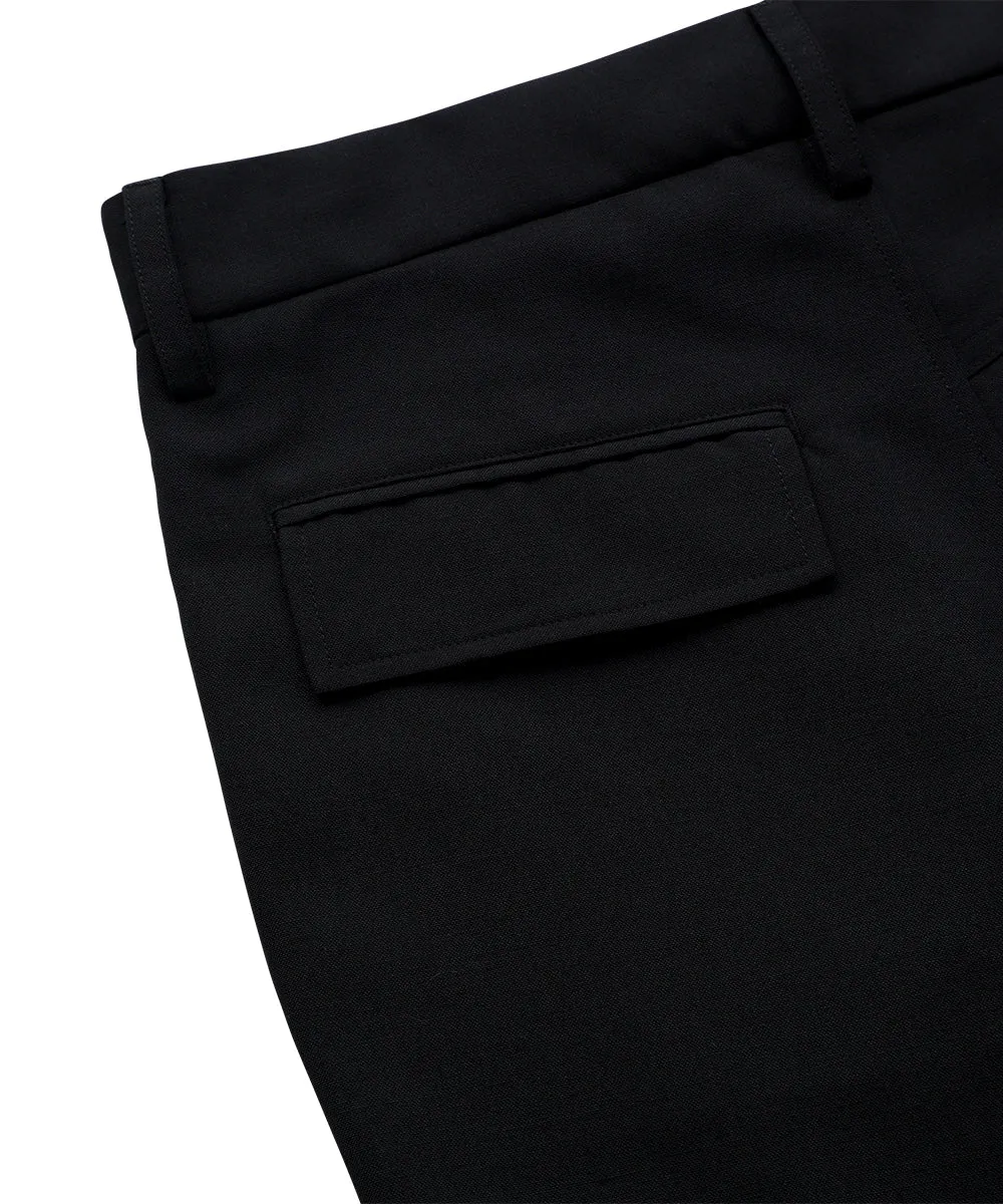 【75%OFF】Flared trouser - BLACK