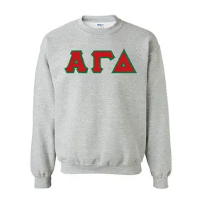 Alpha Gamma Delta Standards Crewneck Sweatshirt - G180 - TWILL