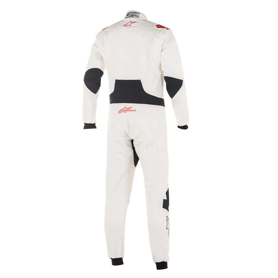 ALPINESTARS 3350220_23_64 Auto racing suit Hypertech V2 White / Red, Size 64