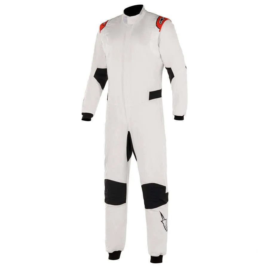 ALPINESTARS 3350220_23_64 Auto racing suit Hypertech V2 White / Red, Size 64