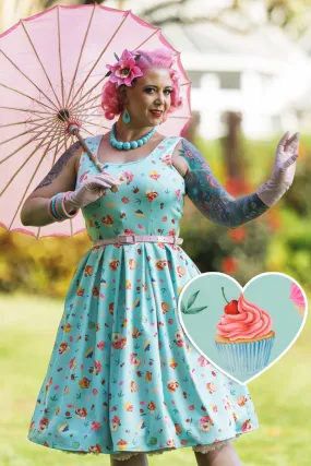 Amanda Afternoon Tea Dress In Baby Blue