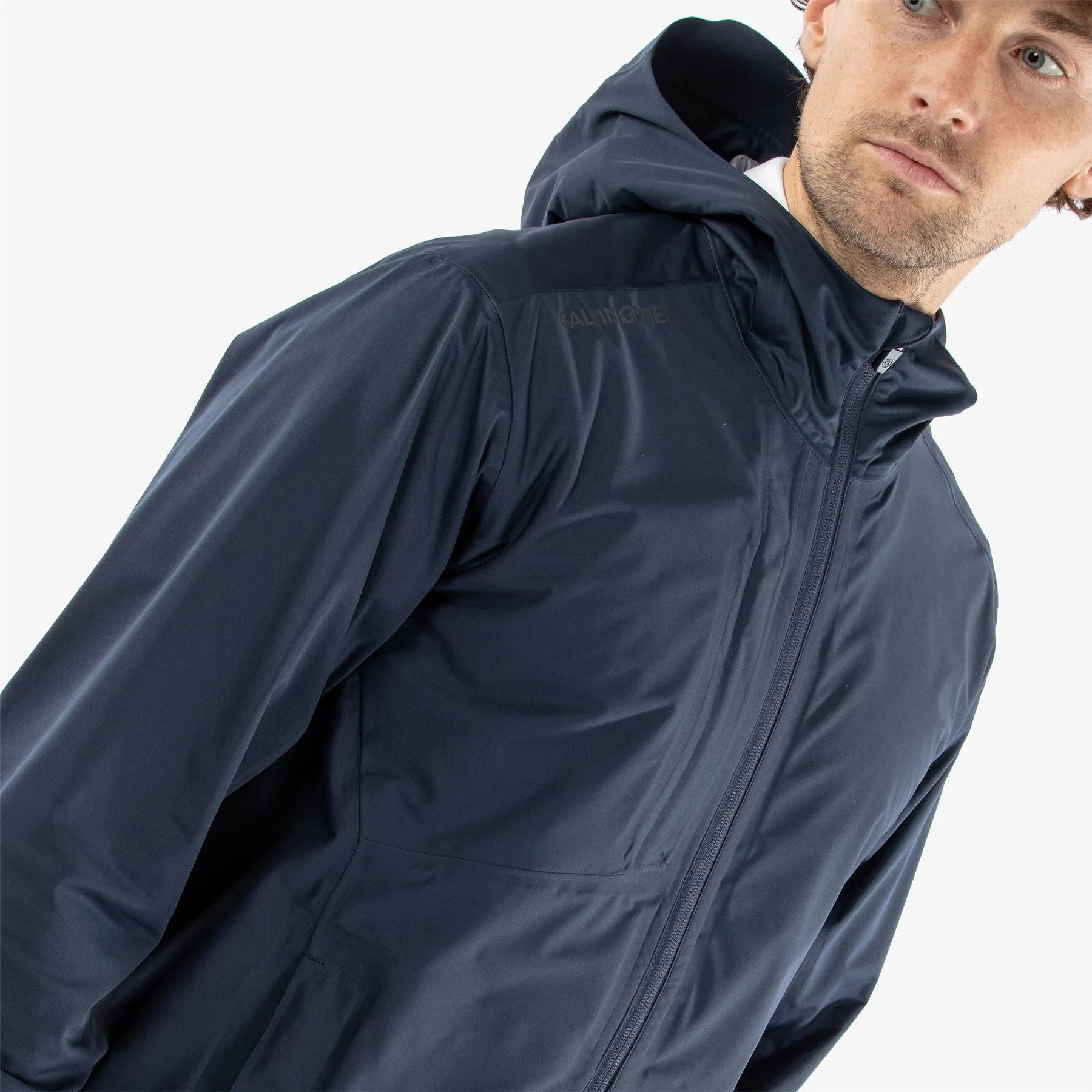 Amos Gore-Tex Full Zip Hooded Waterproof Jacket Navy - 2024