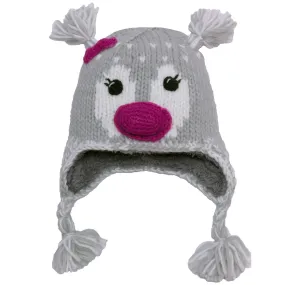 Animal Knit Hat-M-Pink