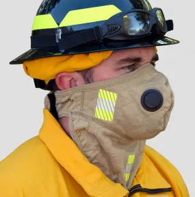 Barriaire Gold Particulate Mask with neck gaiter and 3M Trim