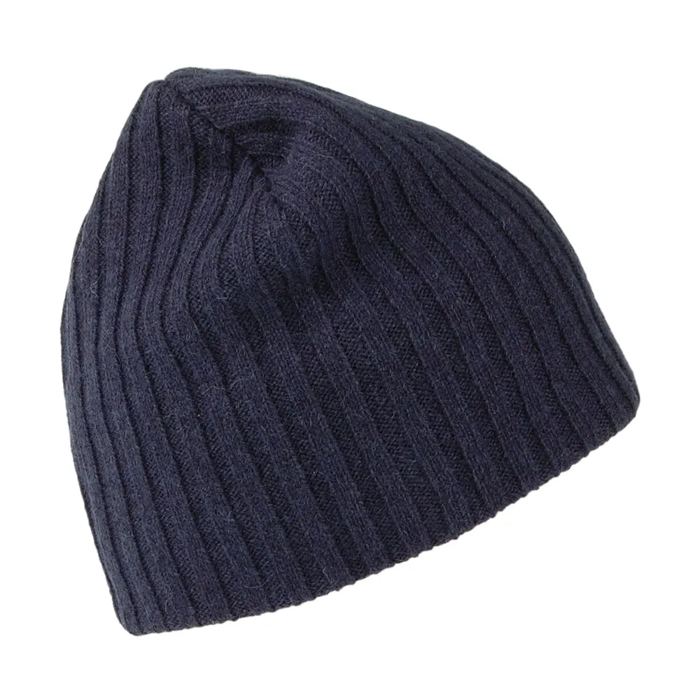 Barts Hats Haakon Wool Beanie Hat - Navy Blue