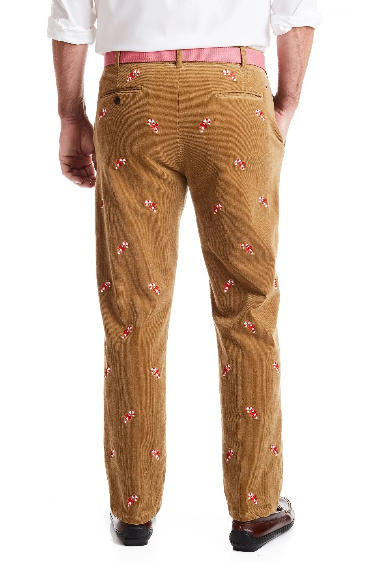 Beachcomber Corduroy Pant Khaki with Candy Cane