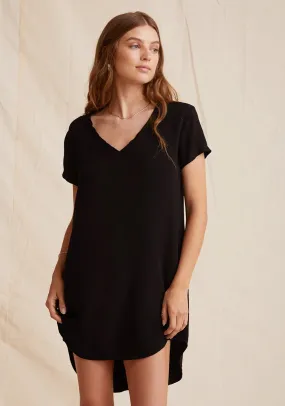 Bella Dahl - V-Neck Dress in Vintage Black