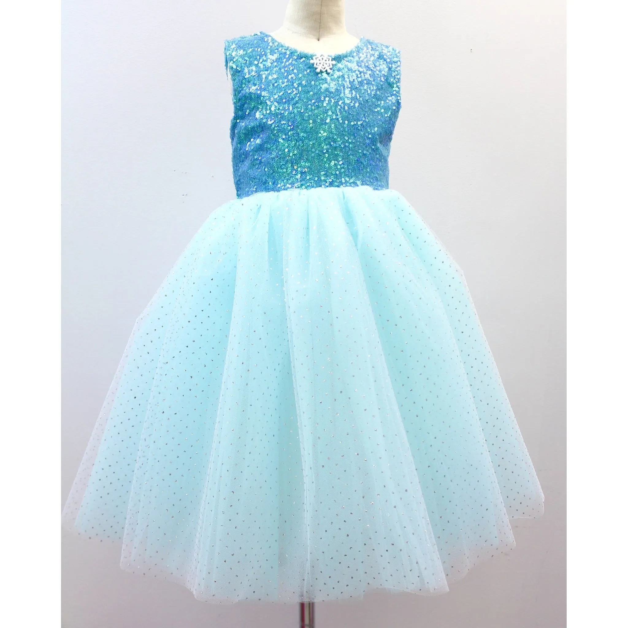 Belle Threads Royal Sparkle Princess Snowflake Dress