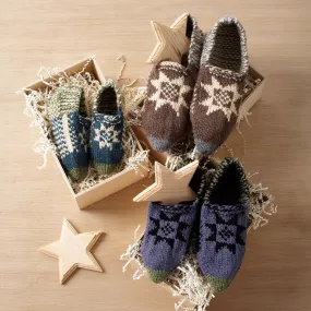 Bernat Knit Fair Isle Slippers