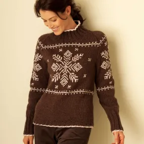 Bernat Knit Snowflake Sweater