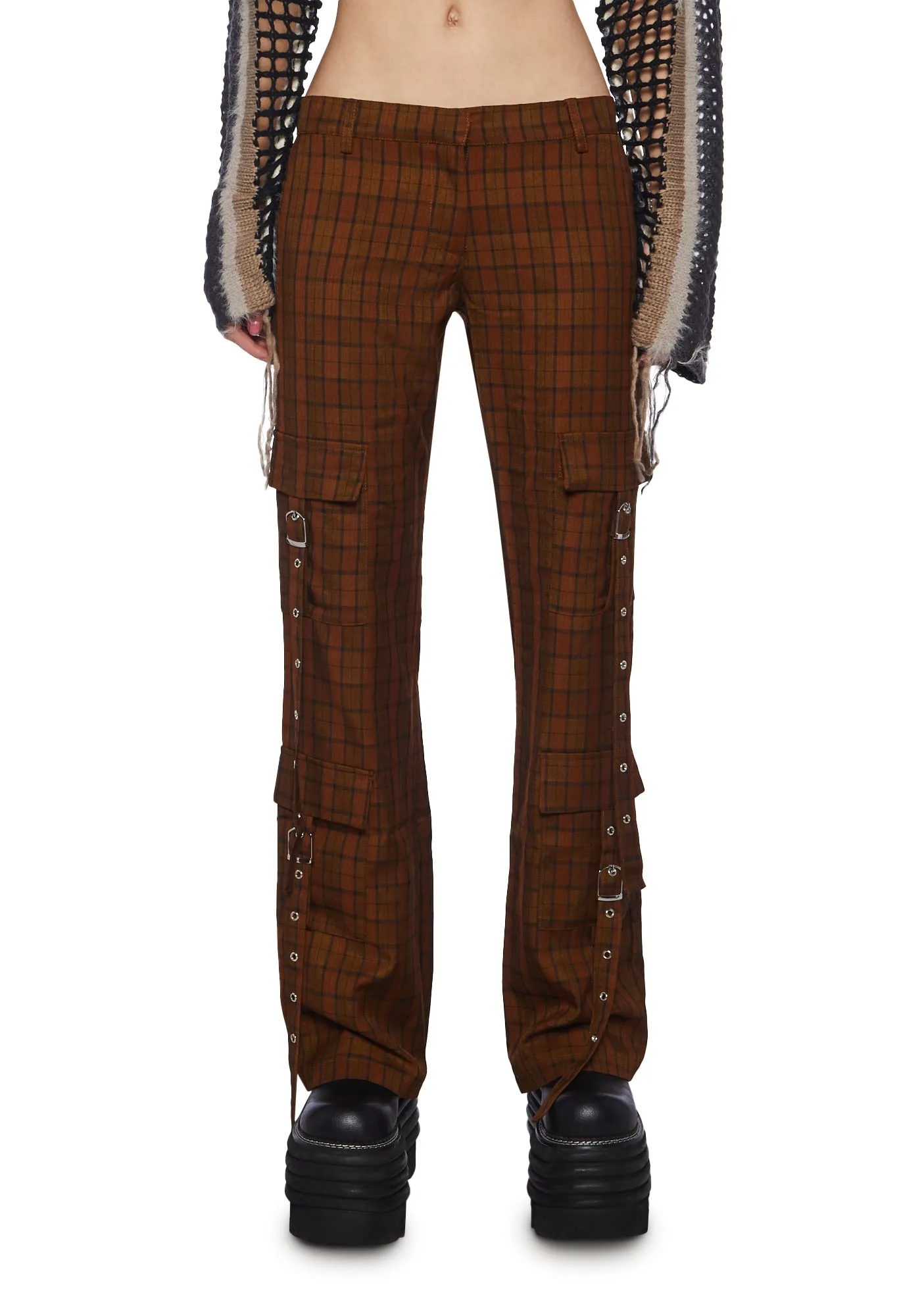 Blake Check Flare Pants