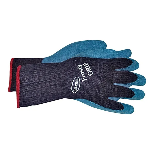 BOSS Frosty GRIP 8439X Protective Gloves, XL, Knit Wrist Cuff, Acrylic Glove, Blue