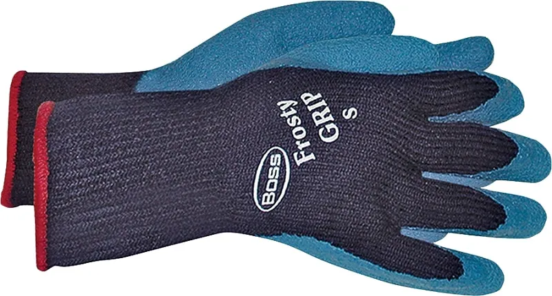 Boss Frosty GRIP Series 8439L Protective Gloves, L, Knit Wrist Cuff, Acrylic Glove, Blue :PR: QUANTITY: 1