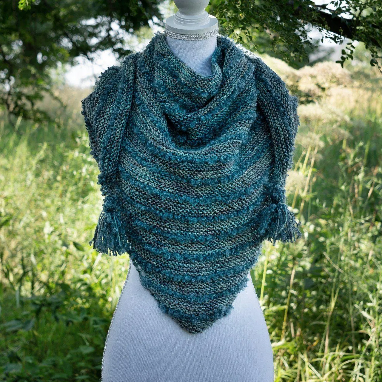 Boucles à l'Horizon'' Shawl | Free Knitting Pattern