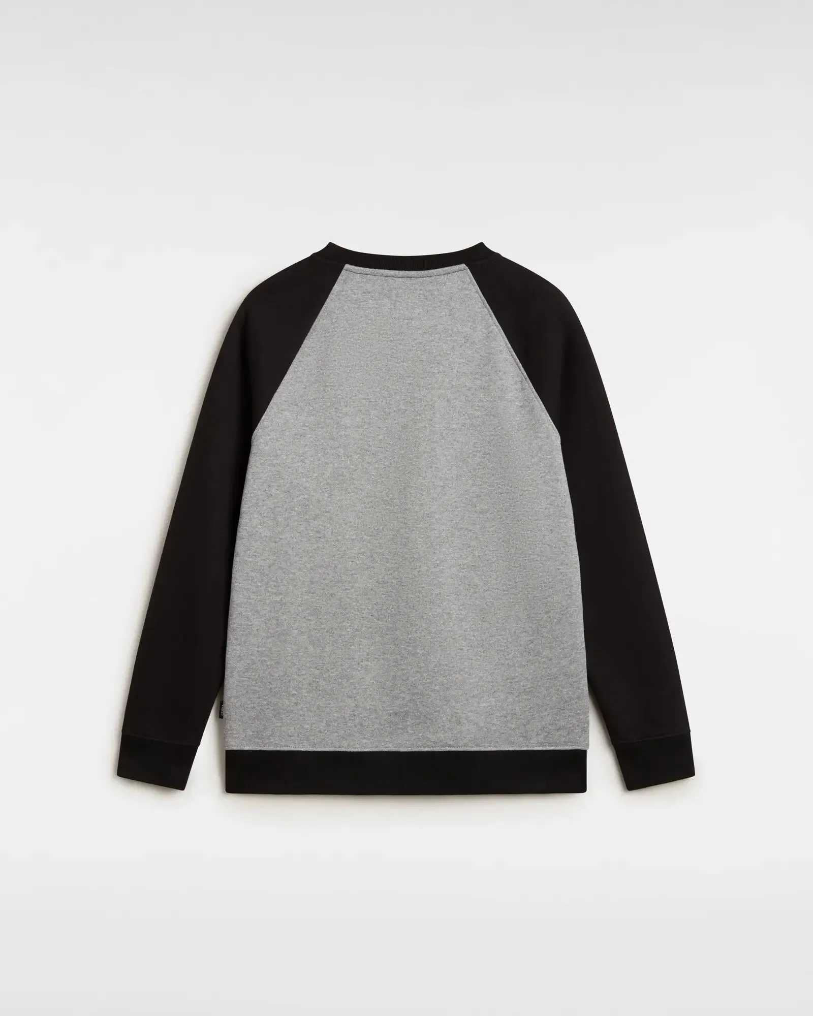 Boys Core Basic Raglan Sweatshirt in Black & Cement Heather