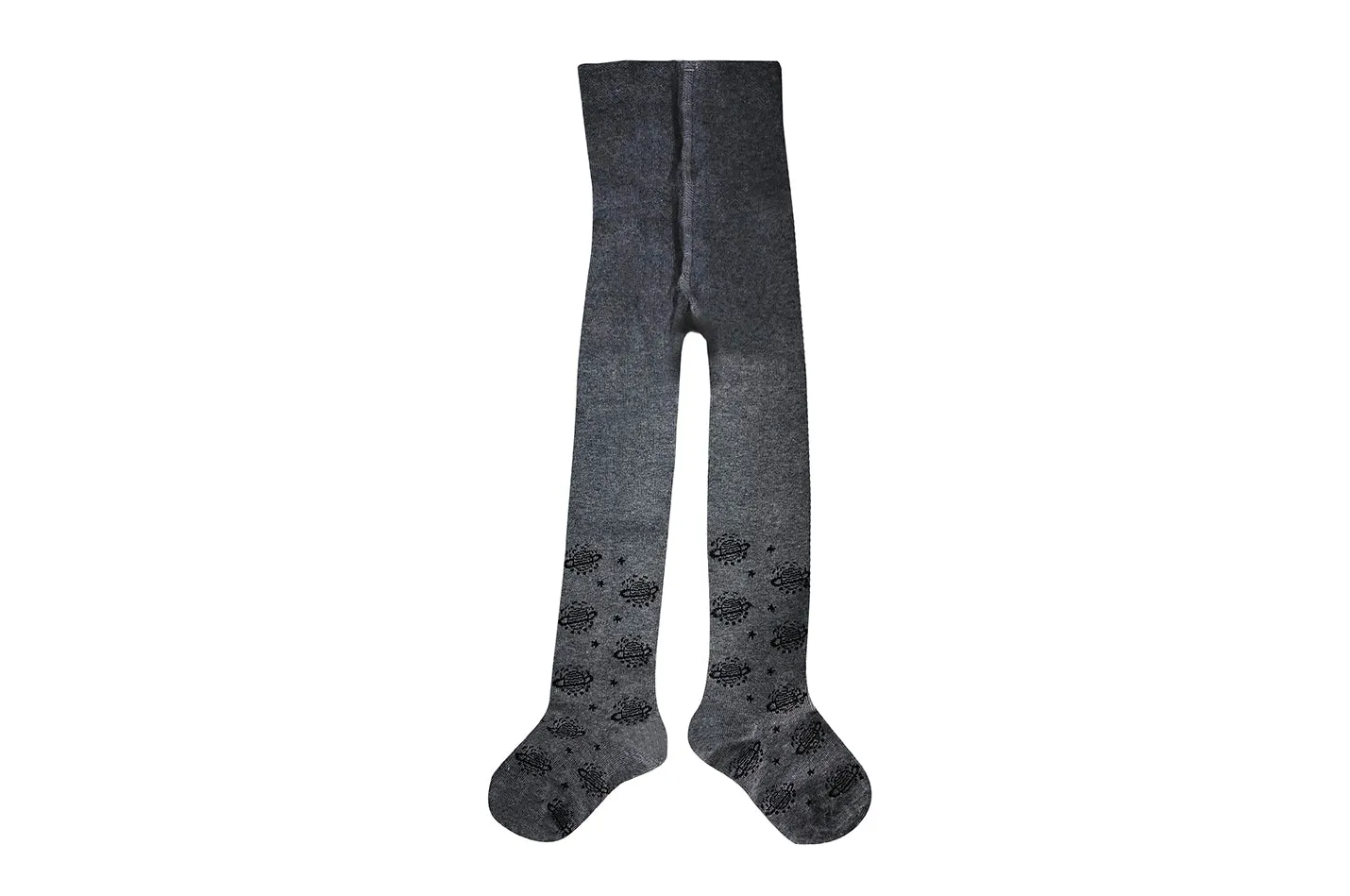 Boy's Cotton Tights - Planet - Grey