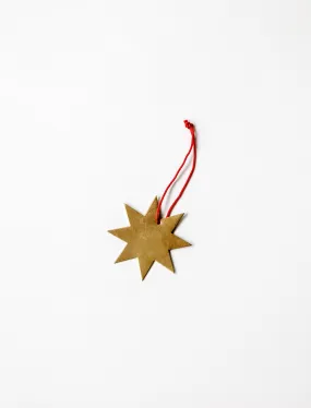 Brass Ornament Snowflake A