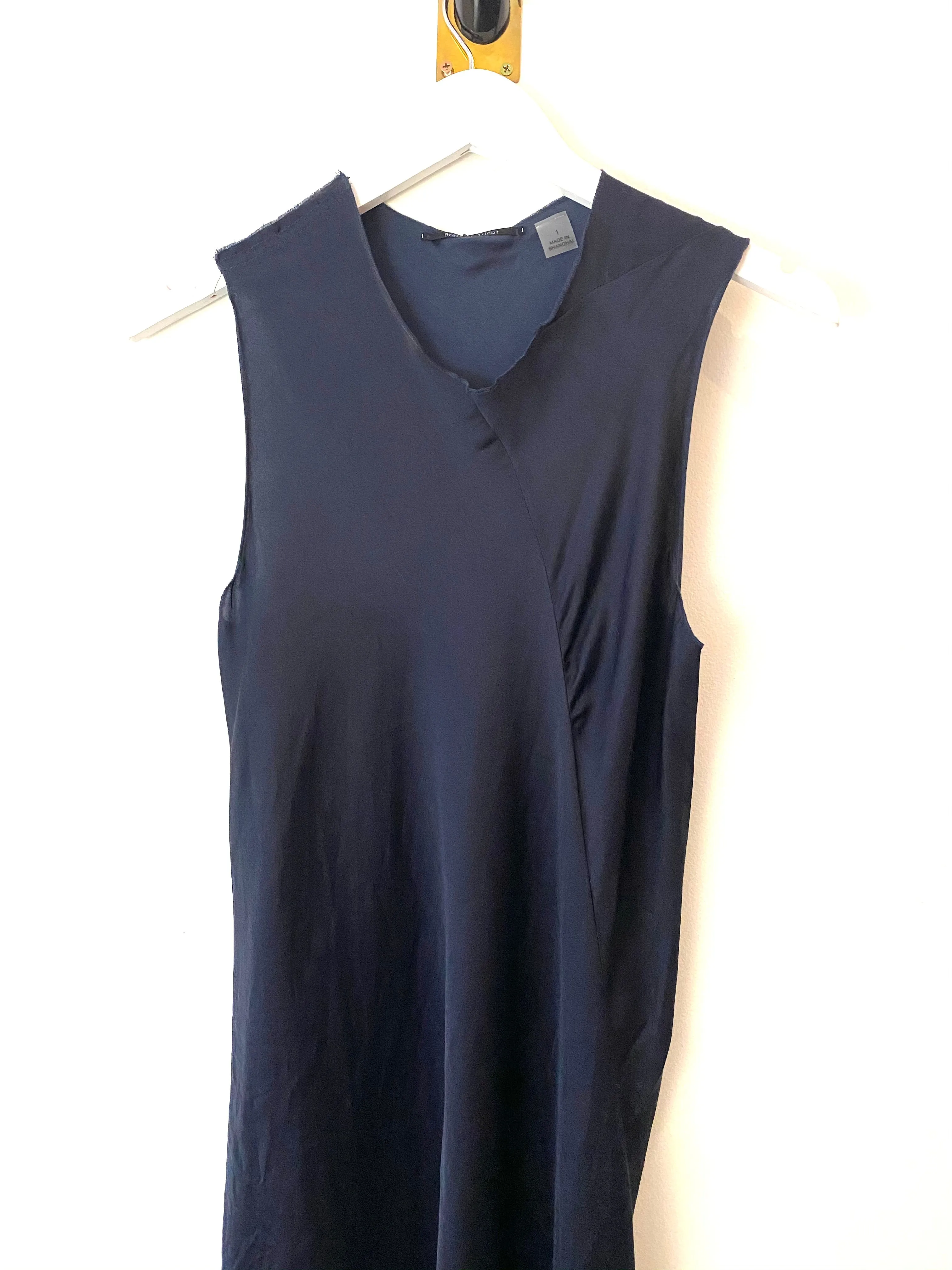 Brazeau Tricot Silk Kathleen Dress Ink