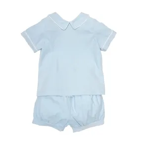 Brett Blue Cord Short Set