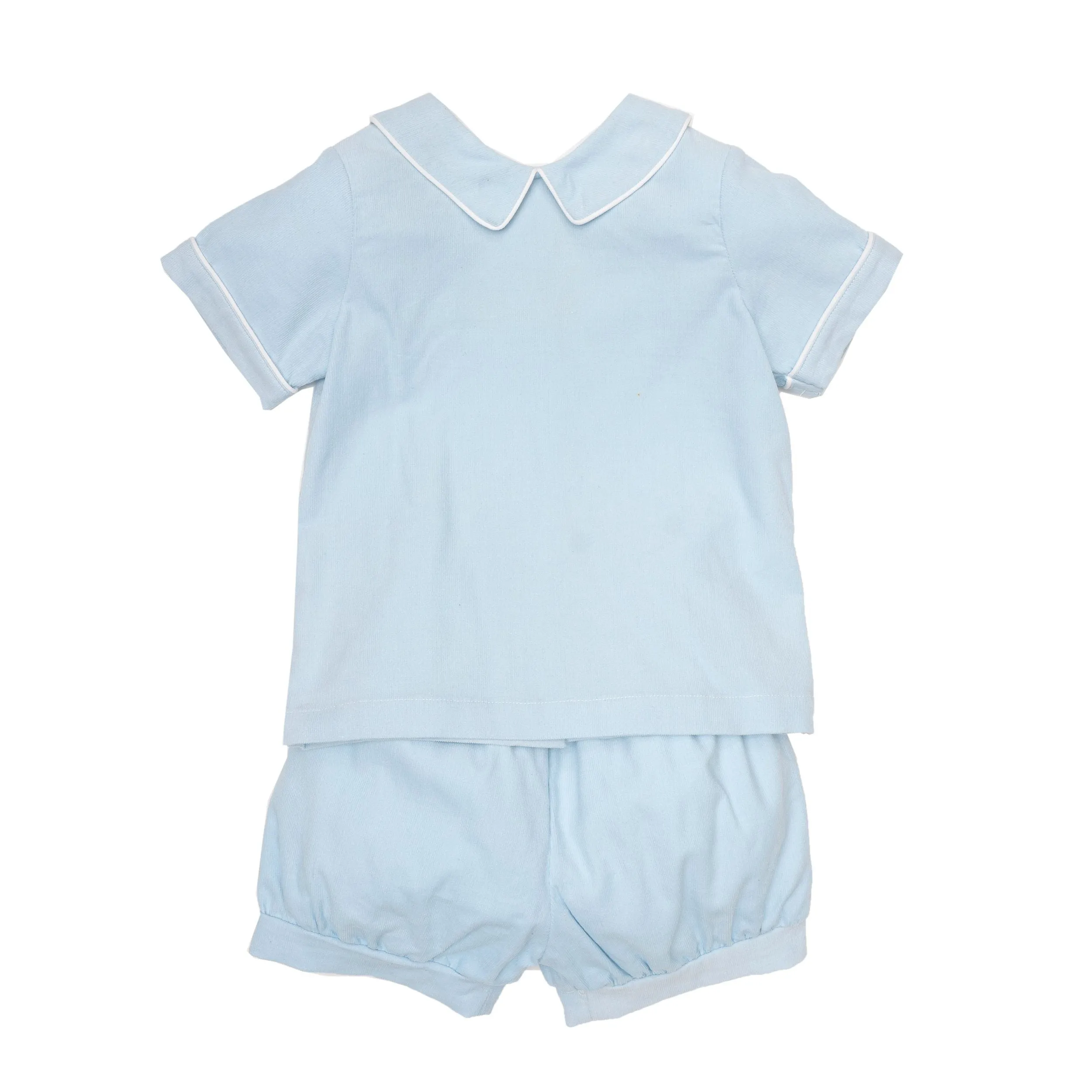 Brett Blue Cord Short Set