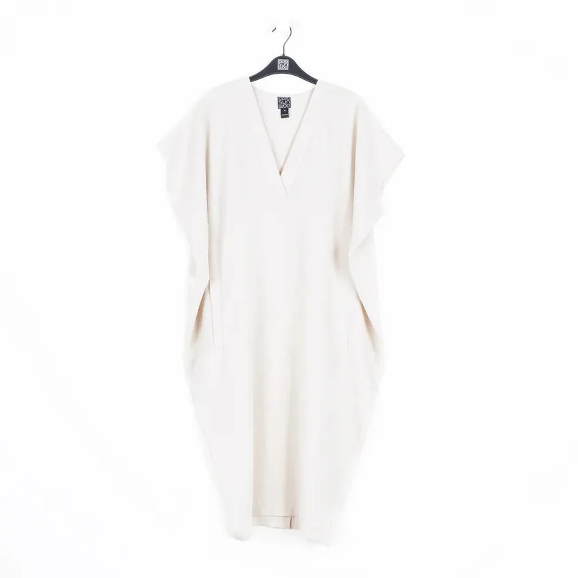 Caftan Pocket Dress in Ivory by Clara Sun Woo