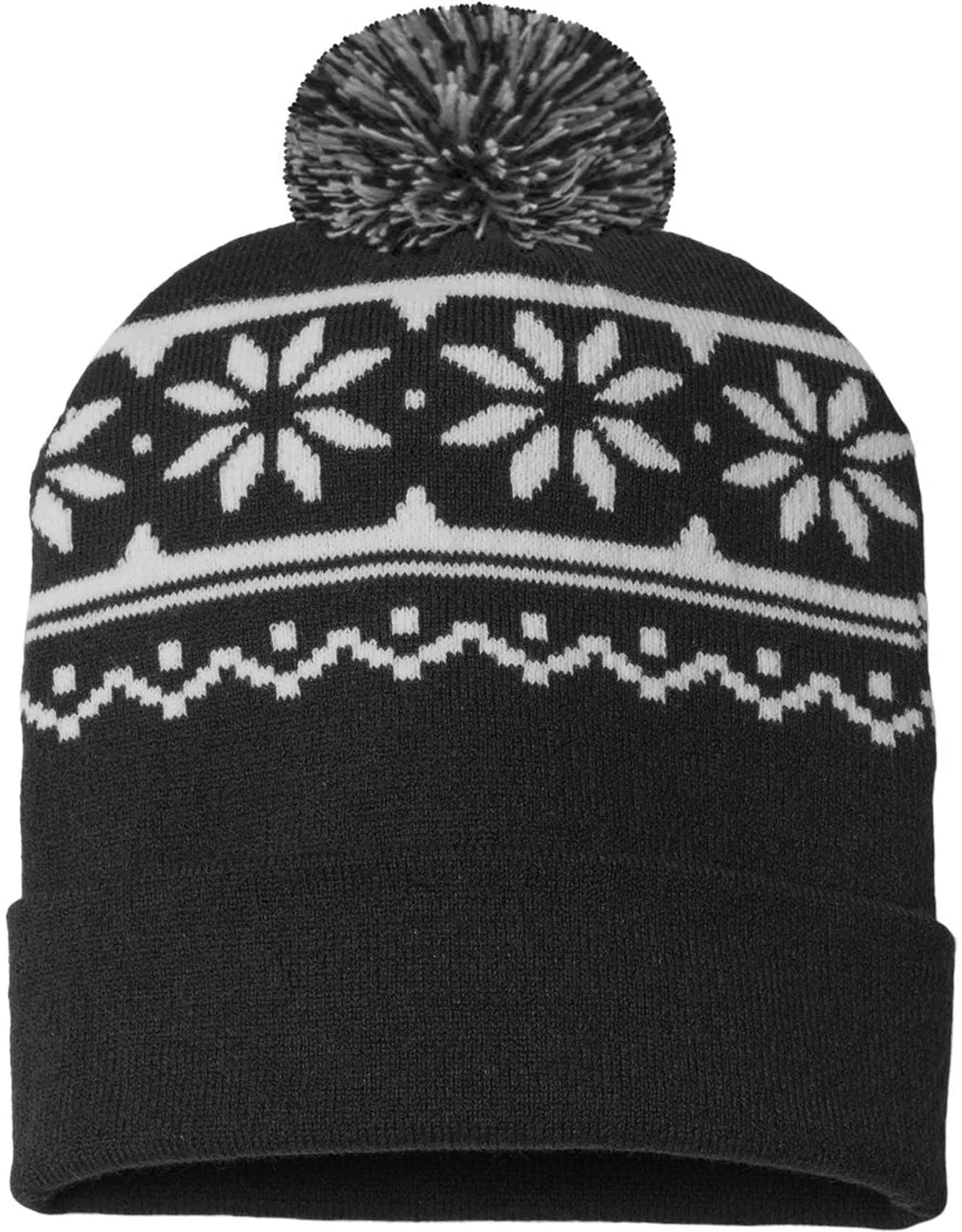 Cap America USA-Made Snowflake Beanie