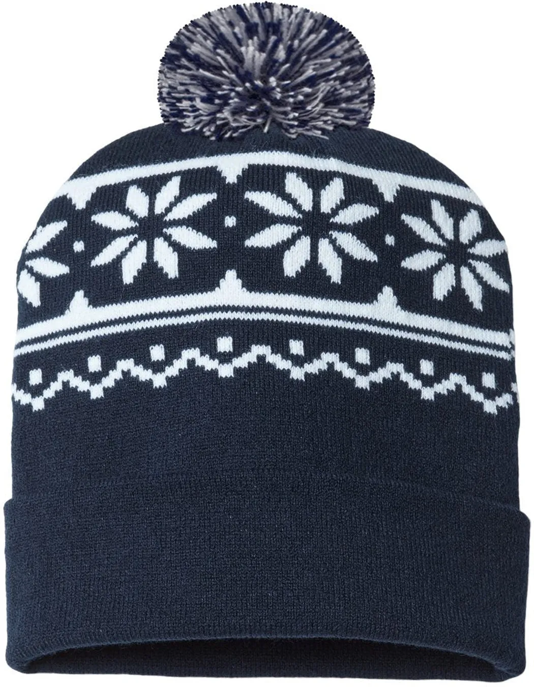 Cap America USA-Made Snowflake Beanie