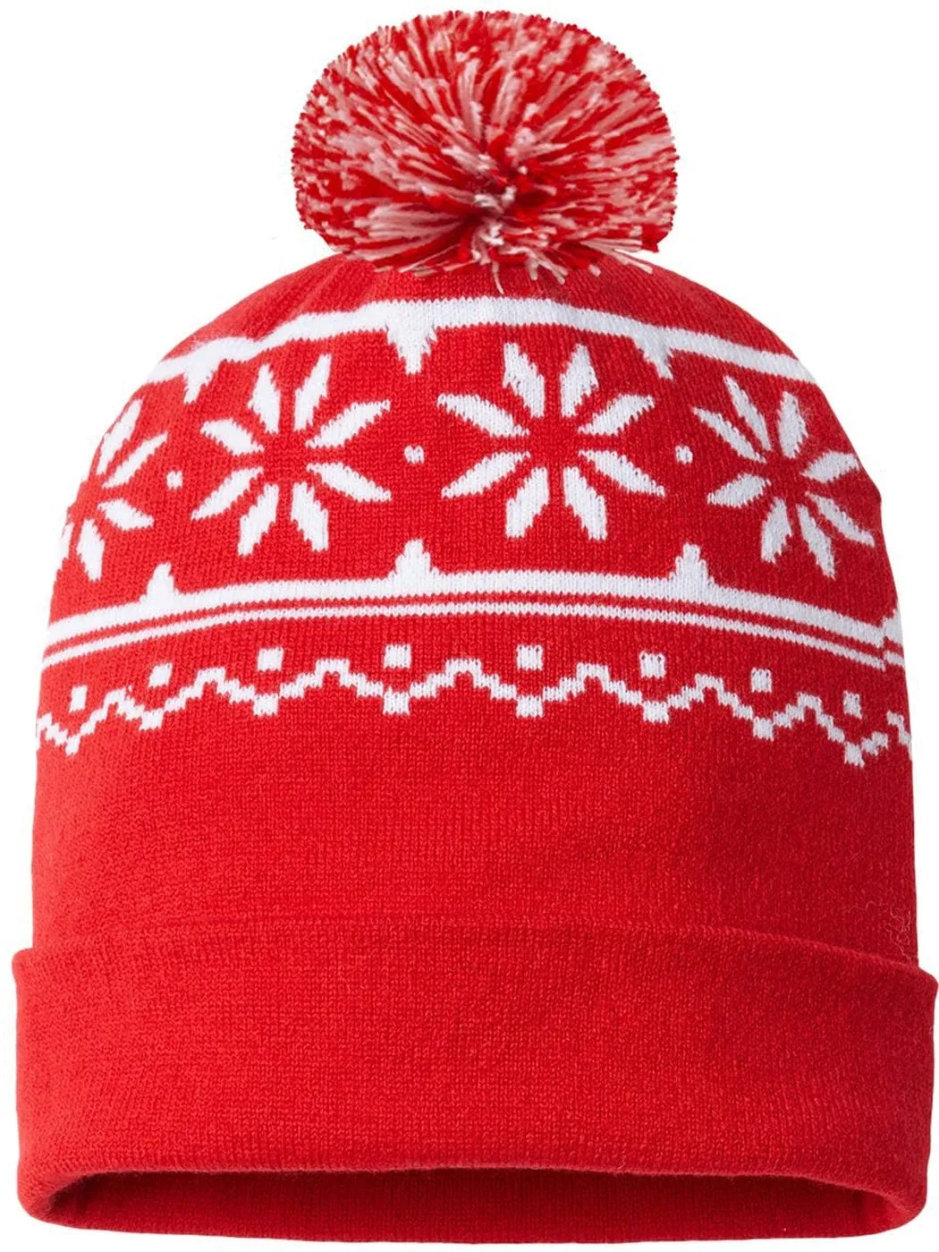 Cap America USA-Made Snowflake Beanie