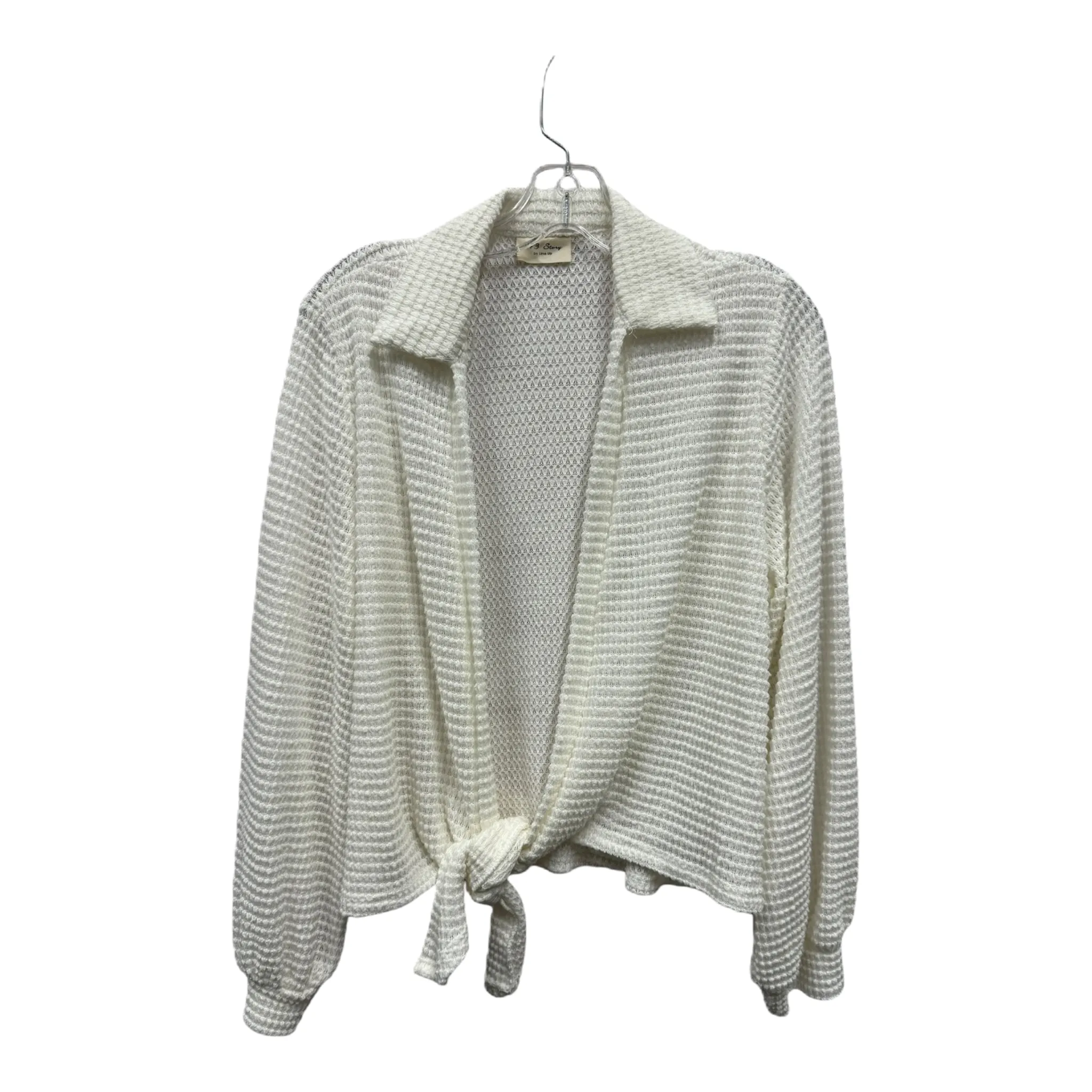 Cardigan By 143 Story In Ivory, Size: 1x