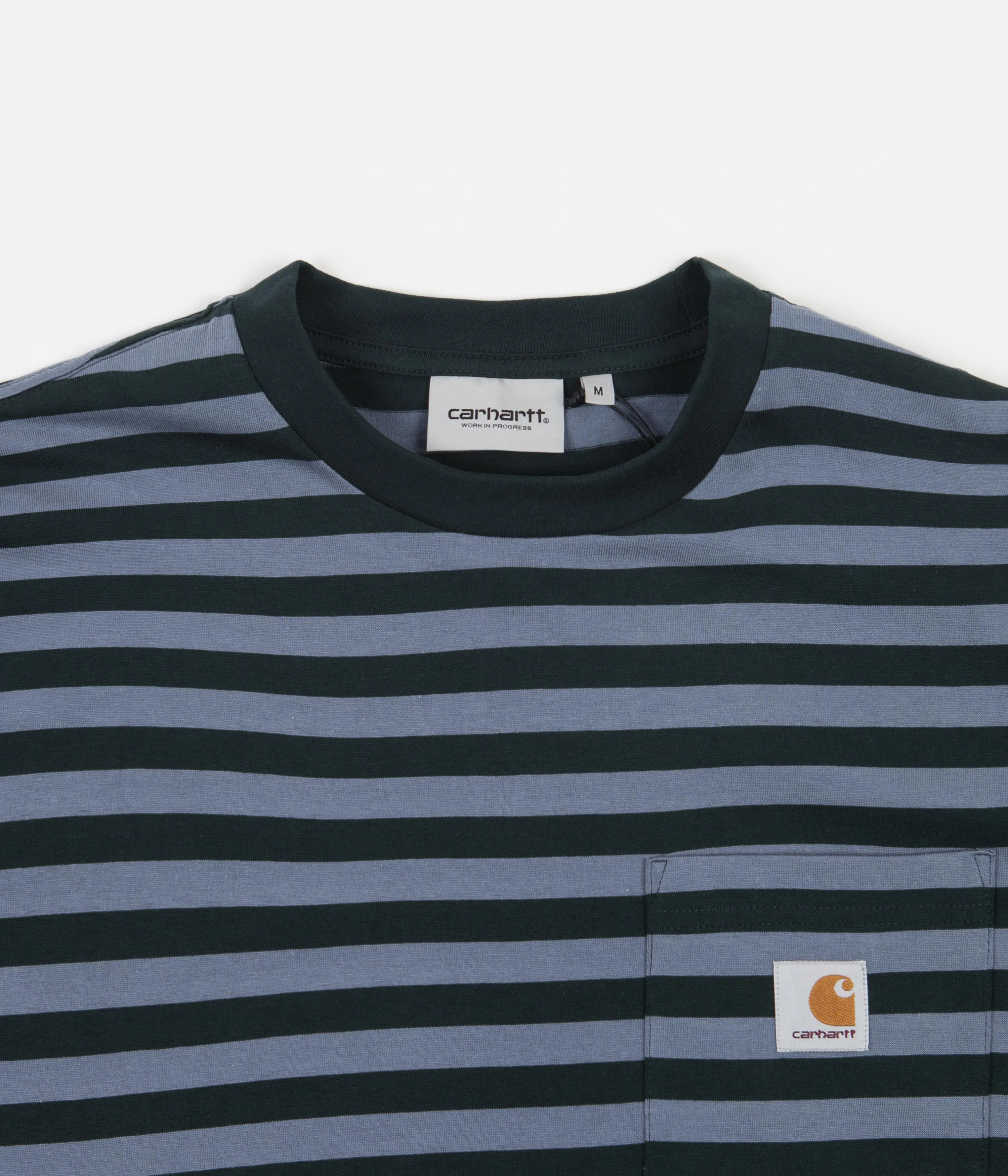 Carhartt Scotty Pocket T-Shirt - Scotty Stripe / Frasier / Icesheet