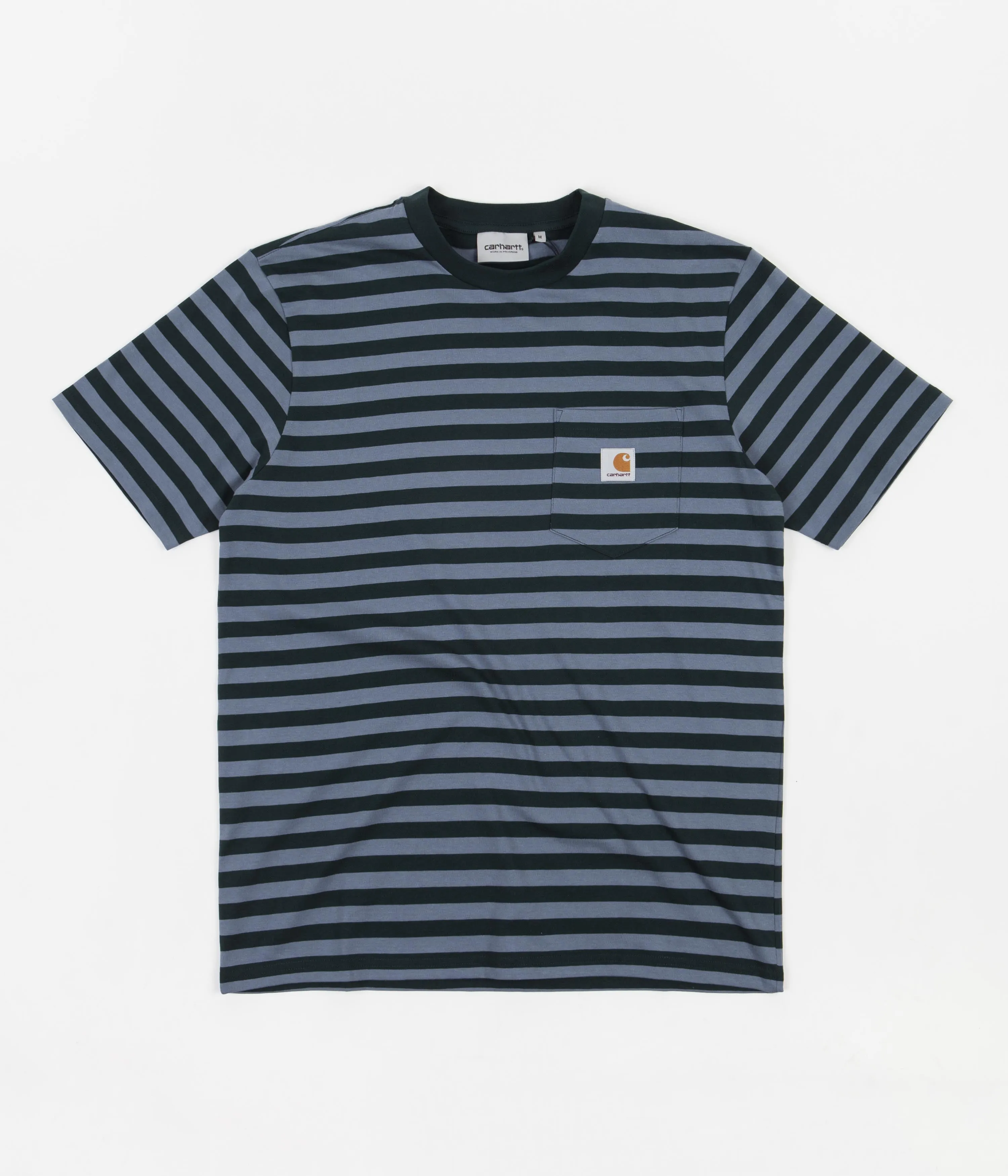 Carhartt Scotty Pocket T-Shirt - Scotty Stripe / Frasier / Icesheet