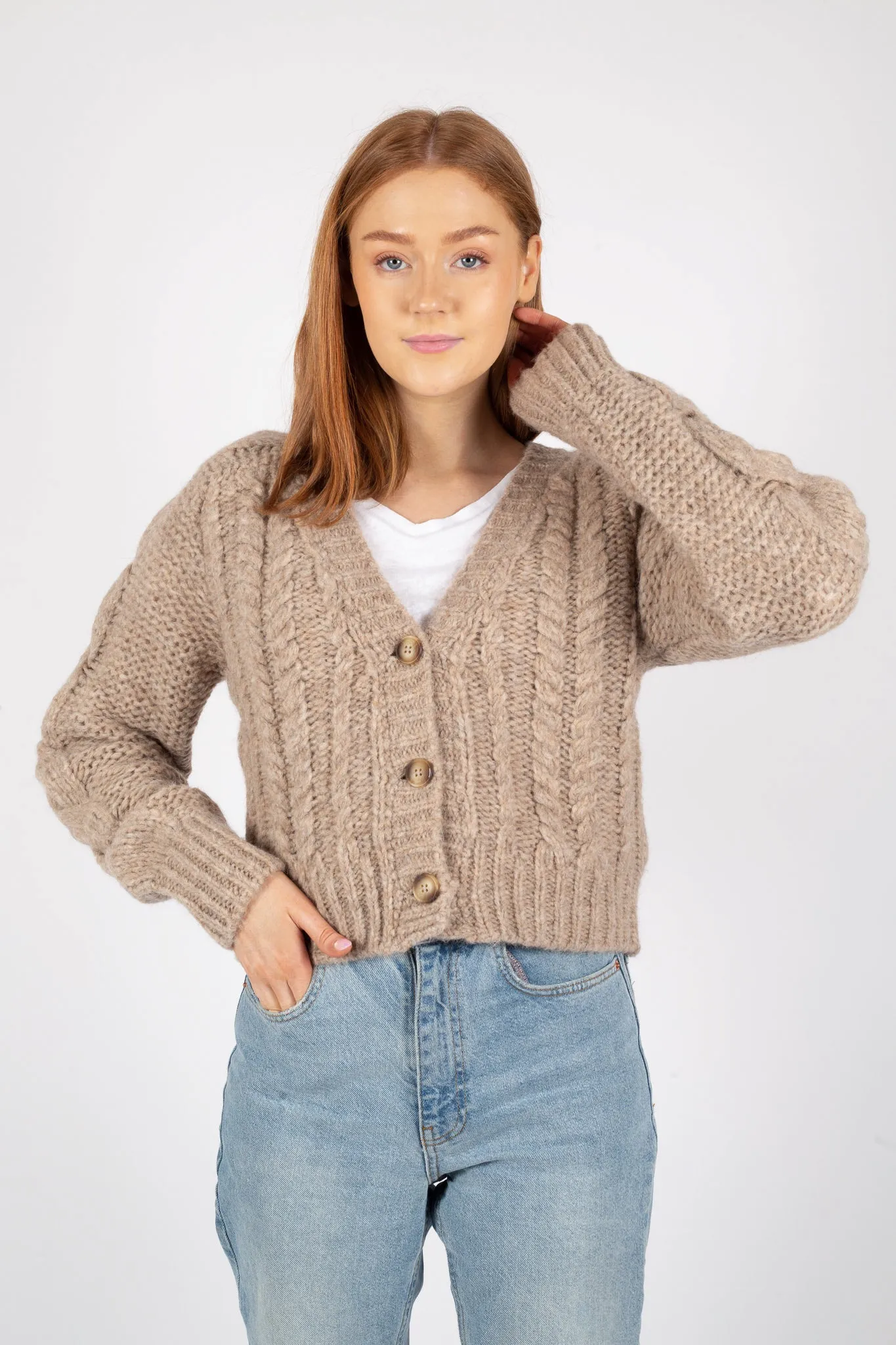 Carla Cardigan - Beige