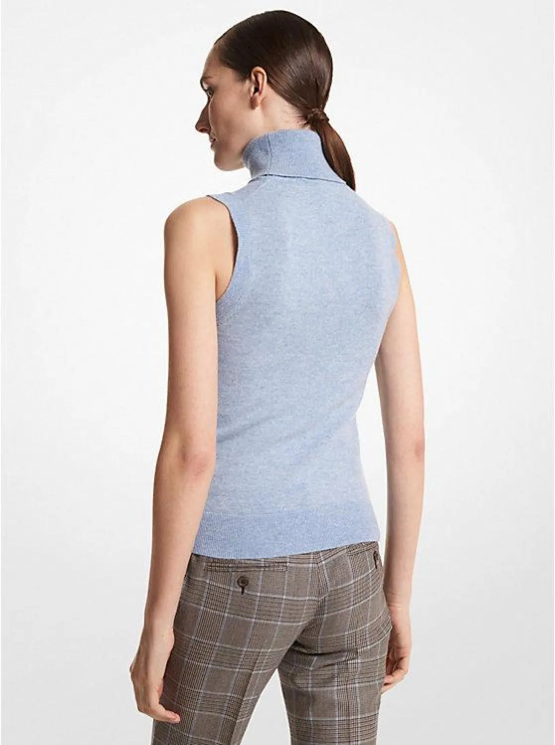 Cashmere Sleeveless Turtleneck