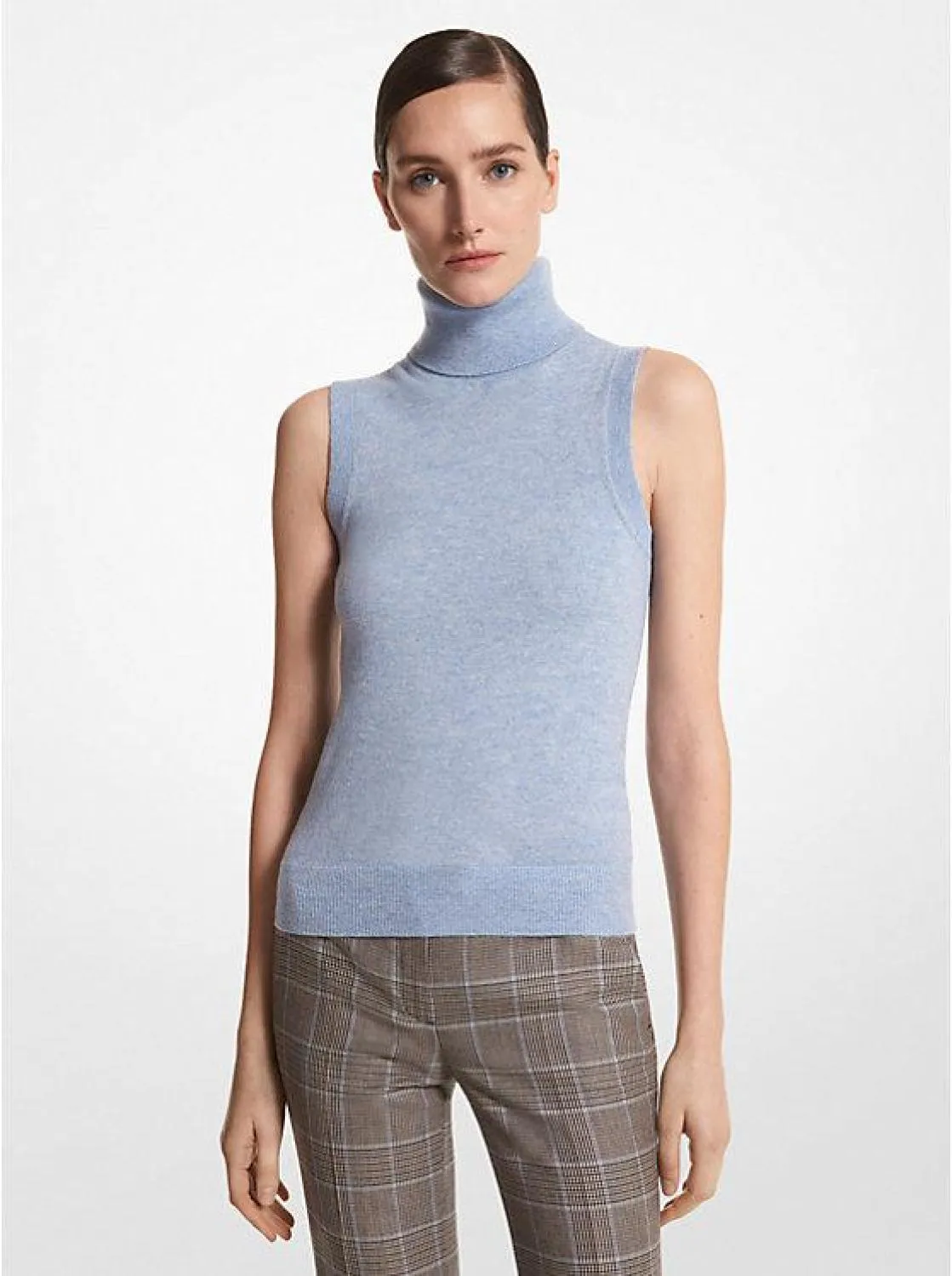 Cashmere Sleeveless Turtleneck