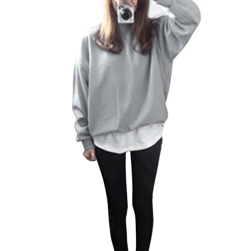 Casual Female Winter Loose Fleece Thick Knit Sweatshirt Hooded Pullover Tops Women Hoodies