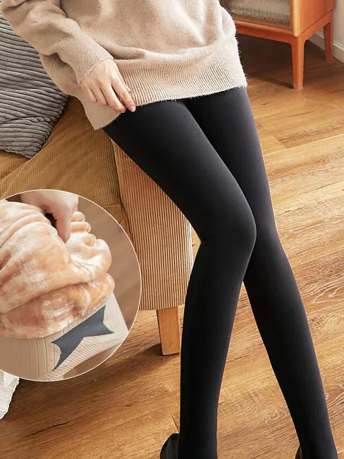 Casual Skinny Leg Solid Color Thermal Pants Bottoms