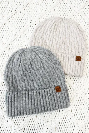 C.C. Chain Link Cuff Beanies - 2 Colors!