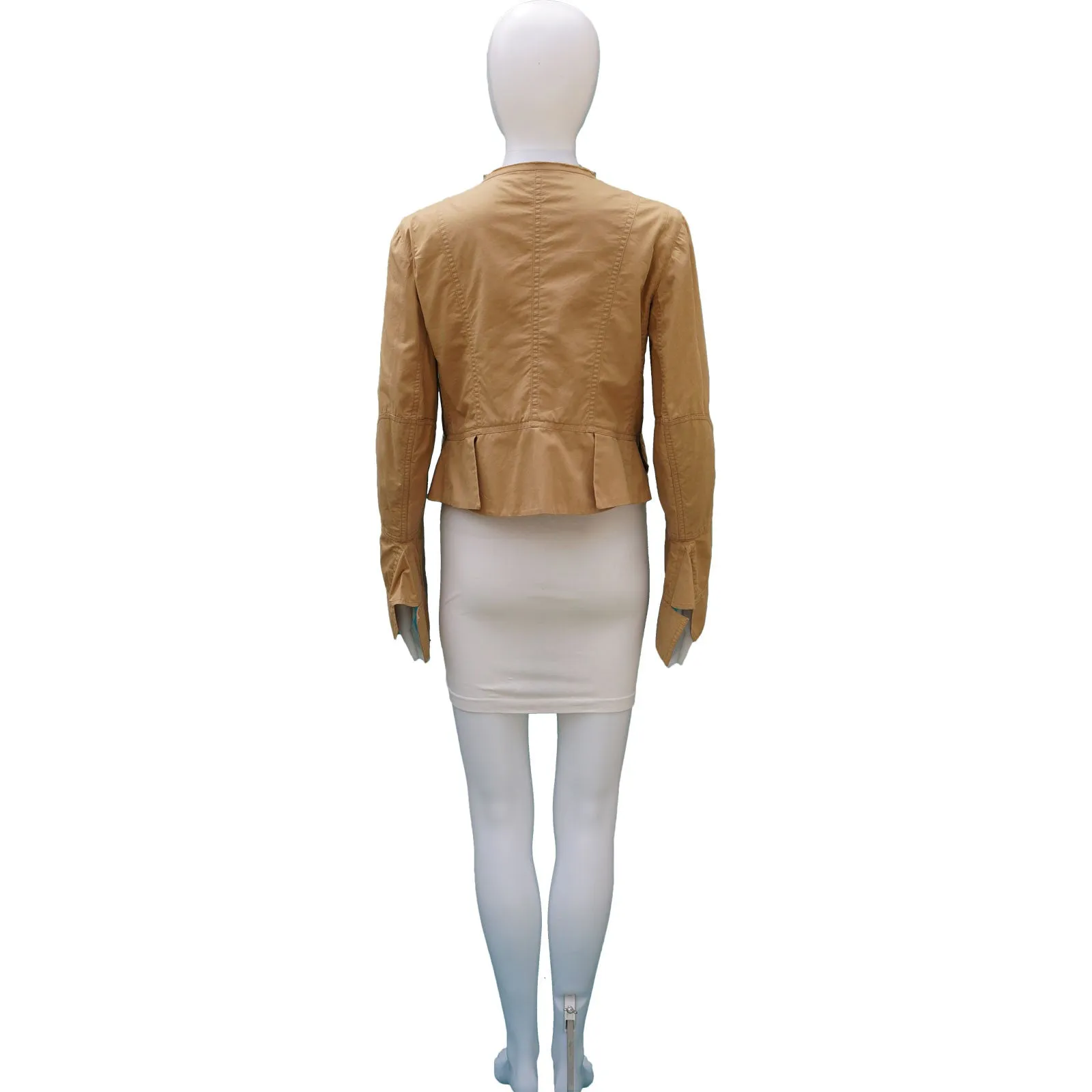 CELINE CROPPED KHAKI JACKET