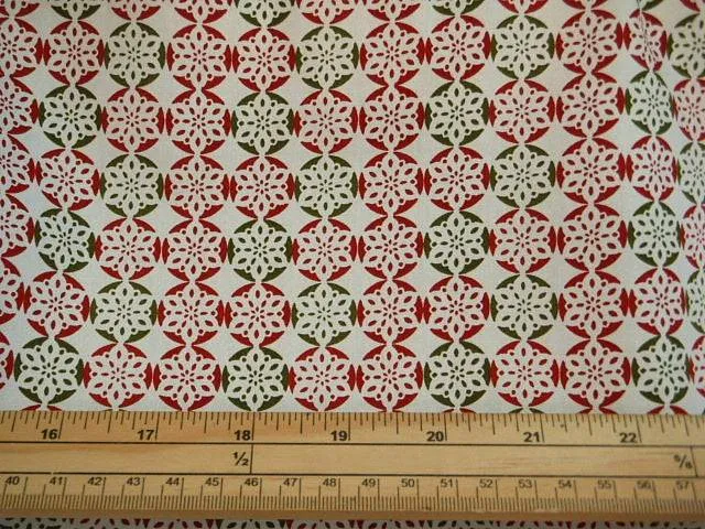 Christmas Snowflakes - Cotton Poplin Patchwork