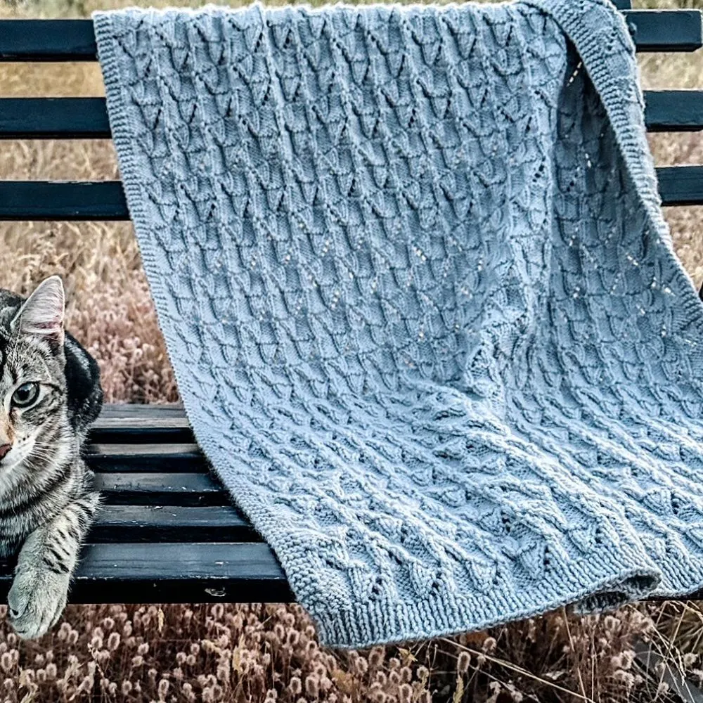 Cinda Blocks Blanket Knitting Pattern - 8Ply (BC122)