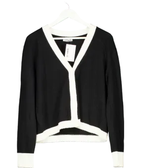 Cloeys Colourblock Cardigan Black & White UK M/L