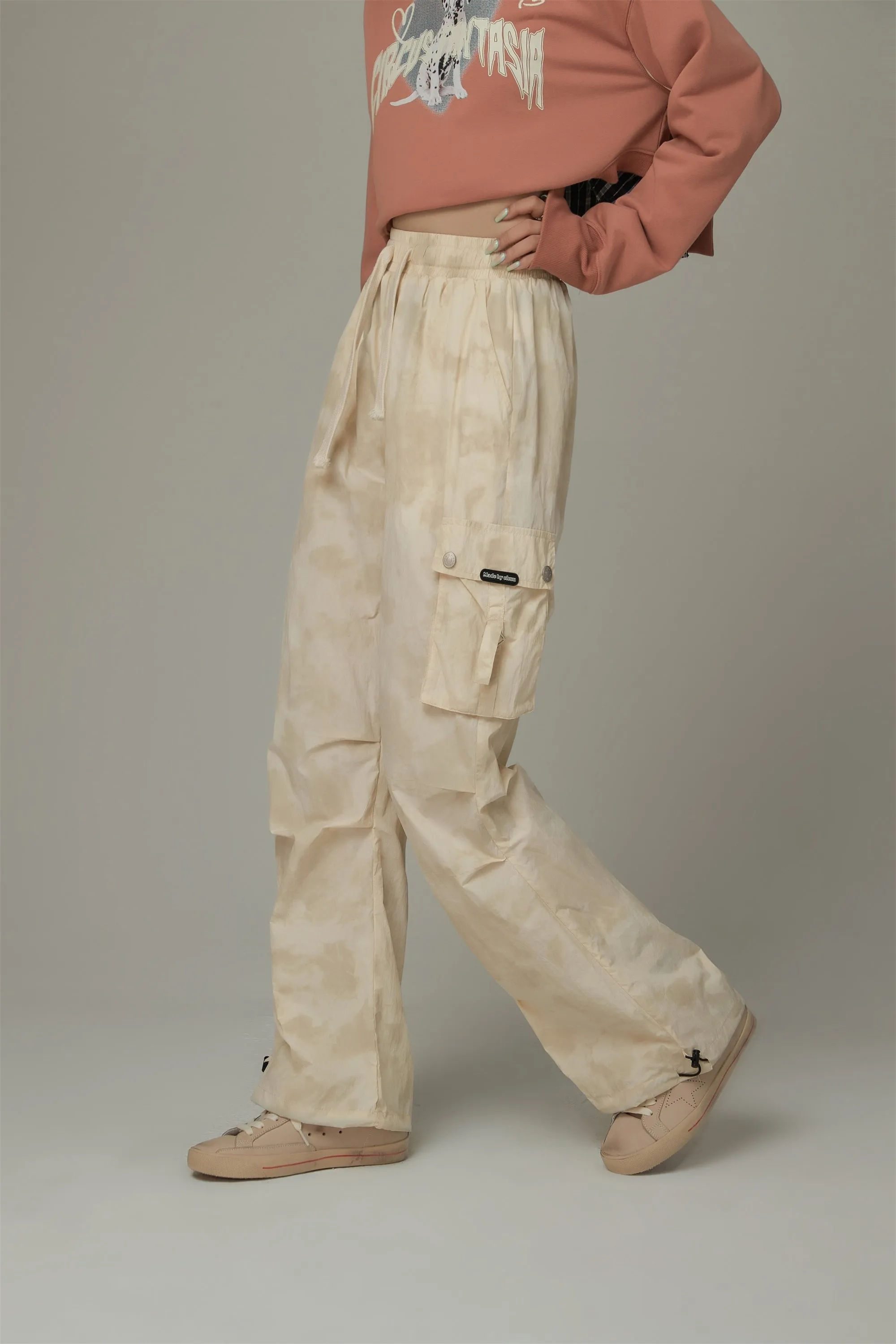 Color Cargo String Pants