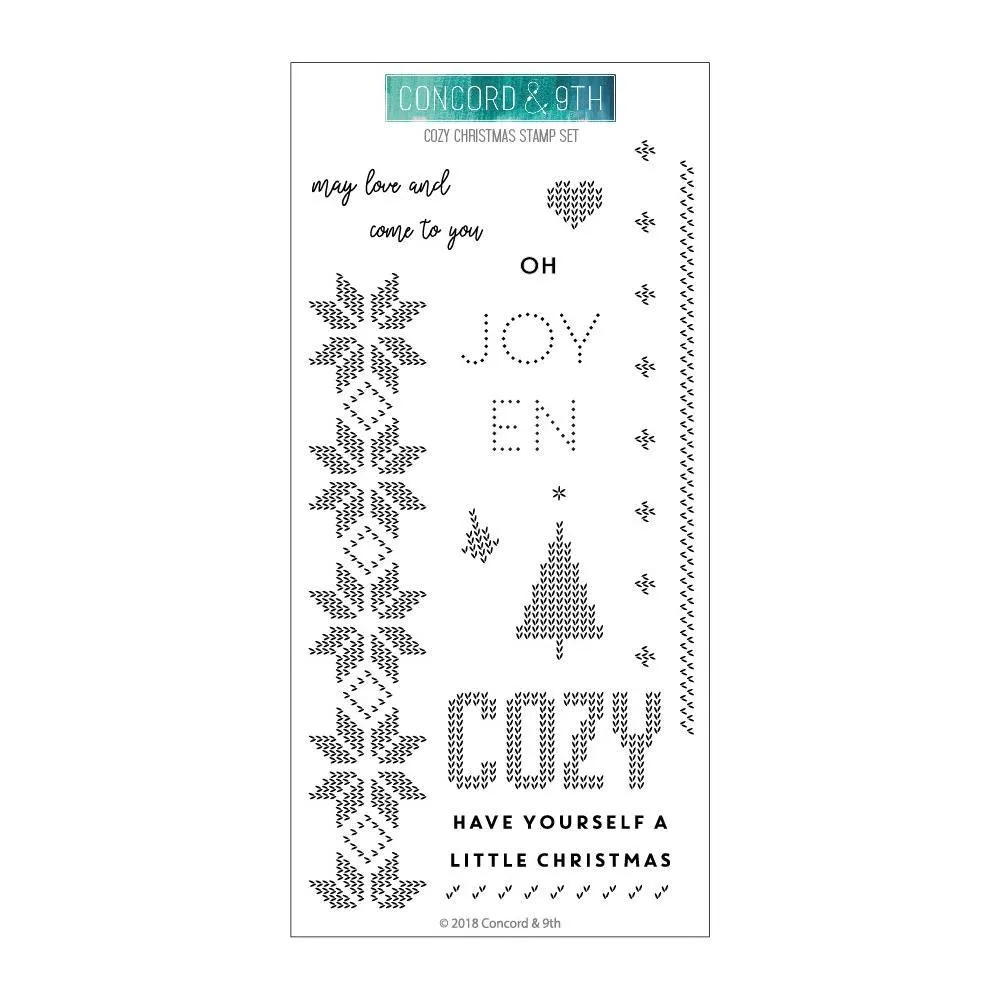 Concord & 9th Clear Stamps 4inch X8inch - Cozy Christmas*