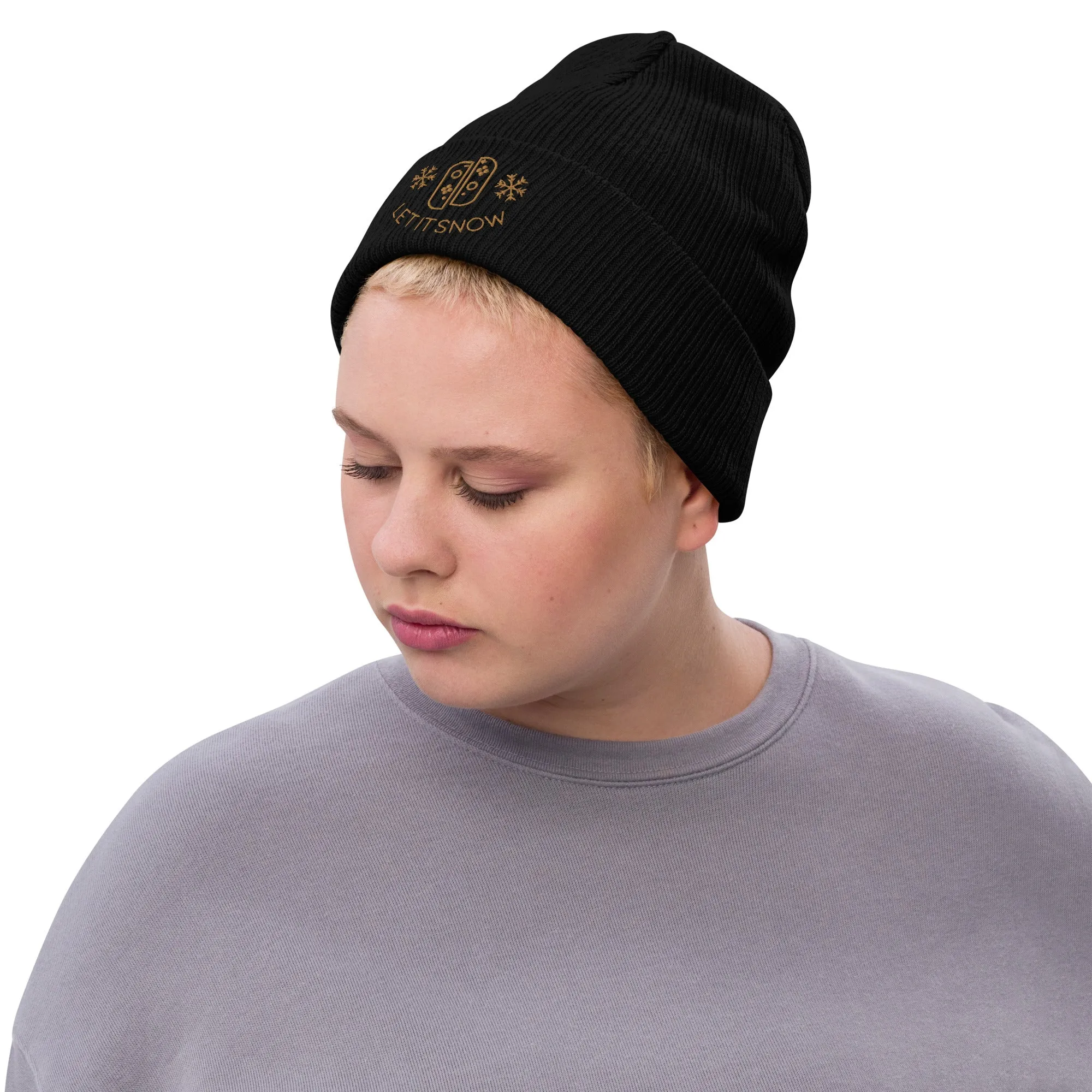 Cozy Gamer Christmas | Ribbed knit beanie